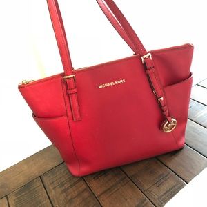 Red Michael Kors Purse